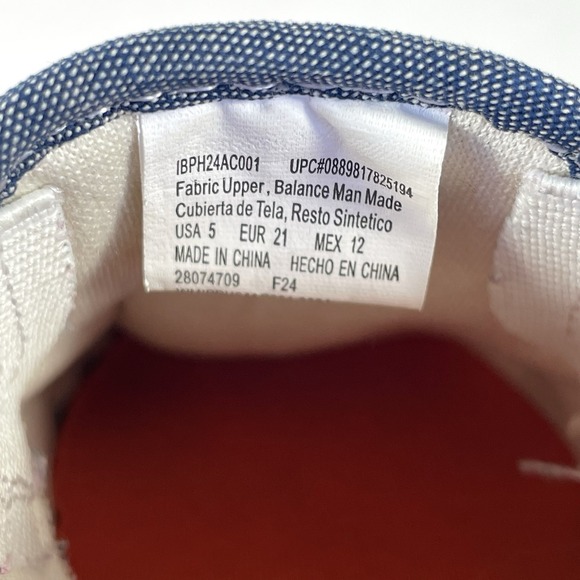 Disney Baby Winnie Pooh Tigger Slip On Sneakers Infant Size 5 Denim Shoes - Picture 8 of 9